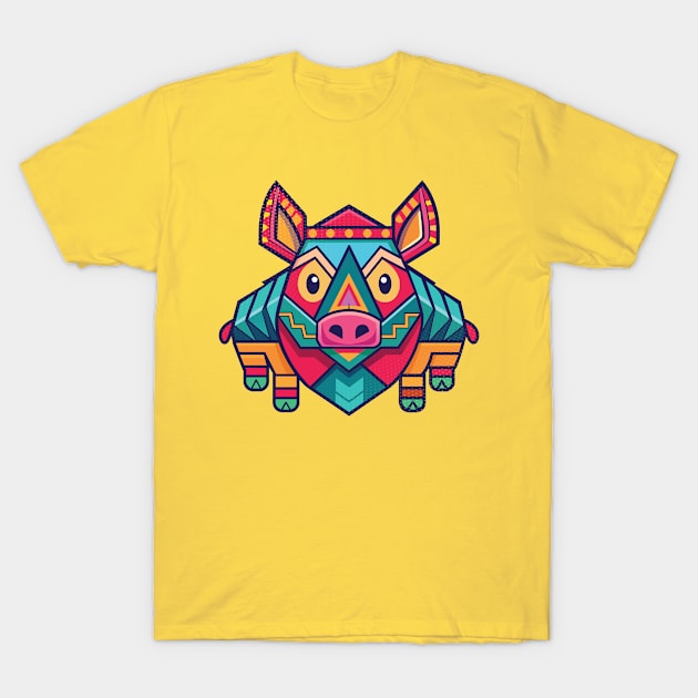 Geometric Pig T-Shirt by Vintagety